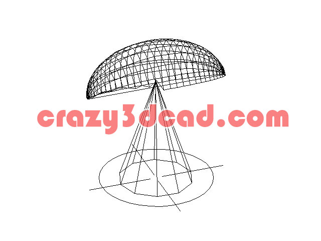 Creative desk lamp Cad 3D model
